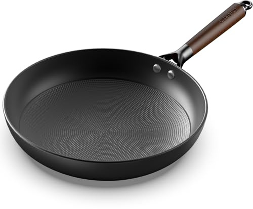 LAMFO Cast Iron Pan, 10 Inch Non Stick Frying Pans with Removable Handle Skillet, PFAS-Free, Egg Pan Nonstick Cooking Pan, Oven Safe Dishwasher Safe