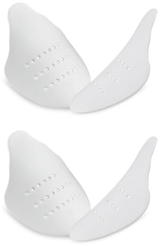 JSHshield 2 Par Skor Veckskydd, Veck Förebyggande Sko och Stövel Tåskydd, Sneakersko Sista för Män och Kvinnor, Mjukt Material Skoblock