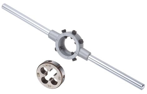 CoCud Set Manico per Fresa, Fresa Filettatrice M10x0.5 & Adatta a Tubi da 30mm OD/Kit Attrezzo Chiave per Fresa M10-M11 - (Applicazioni: per Riparazione Filettature), 1 Set