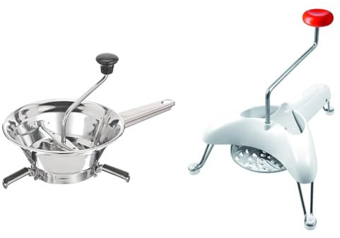 Moulinex Moulin à légumes manuel classic en inox, acier Inoxydable, Petit modèle, Broyage facile & K1011014 Mouli-Julienne