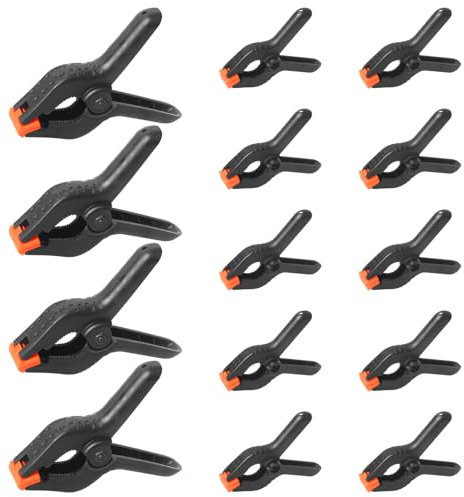 14 Stück Federklemmen, 2 Zoll 4 Zoll Befestigungsklammern Große Spannweite Klammern Für Poolabdeckung, Schwarz Klemmzwingen Klein für Fotografie, Schwimmbäder, Zimmerei und Werkstätten