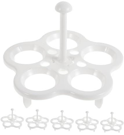 OSALADI Lot De 6 Supports À Œufs Cuits À La Vapeur 5 Pots De Santé Support De Chaudière Support À Œufs Domestique Support De Cuisson À La Vapeur Support De Cuiseur À Œufs Supports