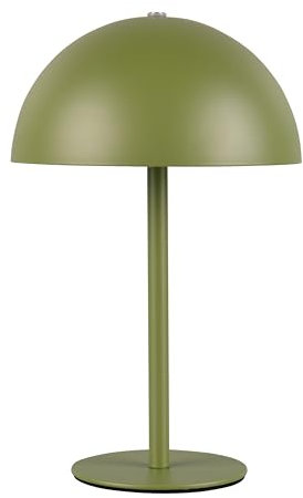 Reality Leuchten LED Akku Tischleuchte Munoz R54891115, Metall Grün matt, inkl. 1.3 Watt LED, 4-fach Touch