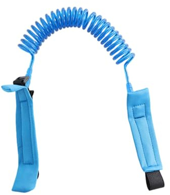 KYLOS Bracciale Sicurezza Bambino, 1.5M Anti-Perso Mano Cintura, Guinzaglio Per Bambini Portatile Che Cammina, Bambini Guinzaglio Polso Di Sicurezza, Blu,Guinzaglio Per Bambini