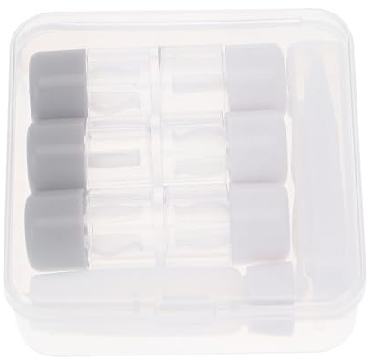 PENIKOKO 3 Piezas Kit de Estuches Transparentes para Lentes de Contacto con Botella de Solución y Pinzas Caja de Almacenamiento para Gafas de Contacto Accesorios para Limpieza y Viaje