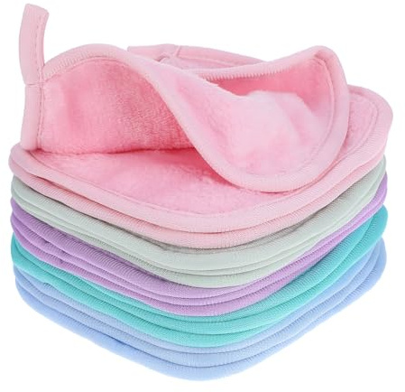 TIESOME 15 Pack Makeup Remover Cloth, Ultra Soft and Reusable Microfiber Makeup Remover Cloths Reusable Makeup Remover Pads Facial Cleansing Towels for All Skin Types