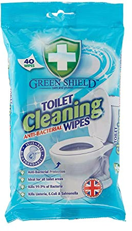 Green Shield Toilet Cleaning Anti- Bacterial wipes Big Value by Green Shield