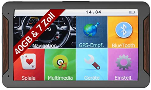 Elebest City 70 Navi – 7 Zoll GPS Navigationsgerät für Auto, LKW & Wohnmobil 2025 Freisprecheinrichtung, Europa-Karten, Radarwarner, POI-Datenbank, lebenslange Updates