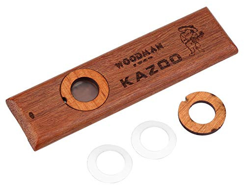 Shopping Pazzo Strumento kazoo in legno, chitarra vintage kazoo ukulele in legno, strumento musicale facile da imparare per bambini