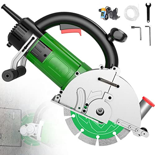 RCBDBSM Rozadora de Ranura para La Pared Eléctrica Profesional 4500W Rozadoras Eléctricas, Profundidad 67 mm, Ranuradora de Pared para Operaciones de Ranurado de Paredes y Suelos