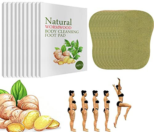 96/160Stück Pure Health Pure Health wermut körper entgiftende Pads, Pure Health lymphatisch entgiftendes ingwer-fußbad, Anti-Schwellungs-Ingwer-Entgiftungspflaster (160Stück - 10Karton)