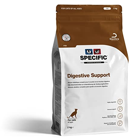 SPECIFIC® Digestive Support (FID) - 2kg - Crocchette per gatti di tutte le età - Rafforza la flora intestinale - Ricco di vitamine e minerali - Arricchito con postbiotici - DECHRA Veterinary Products