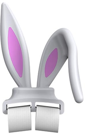 FINLALO Cute Bunny Ears Headphone Attachment, Cosplay Funny Rabbit Ears Universal, Game Headset Rabbit Ears Decoration, Headphone Decoration Bunny Ear for Kids Adults (A)