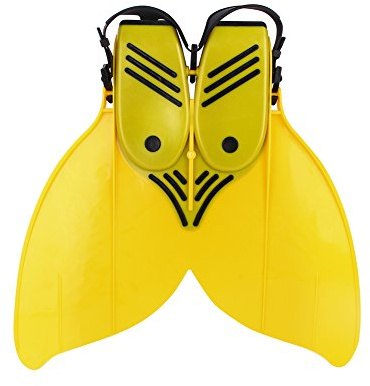 Aletas de natación Juveniles, Aletas de Entrenamiento de Buceo TPR PP con diseño de 3 Canales, Accesorios de Disfraces Ajustables para Snorkel