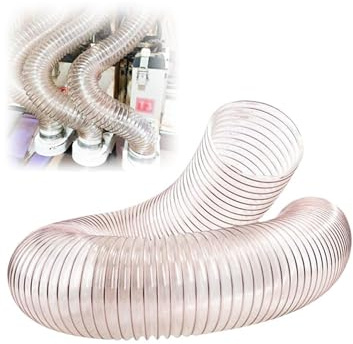 WDFYM 0,93mm Absaugschlauch transparent Absauganlage Spiralschlauch schwer entflammbar Flexschlauch(Dia-12.59inch(320mm))