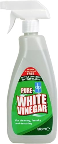 500ml White Vinegar Cleaning Spray – Multi-Surface Cleaner for Glass, Kitchens, Laundry, Carpets, Bathrooms, Drains, and More | Trigger Spray Cleaner Bottle for Everyday Use (Pack of 1)