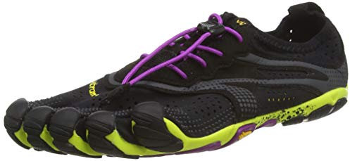 Vibram FiveFingers 16W3105 V-RUN, Sneaker Damen, Mehrfarbig (Schwarz / Gelb / Lila), 43 EU