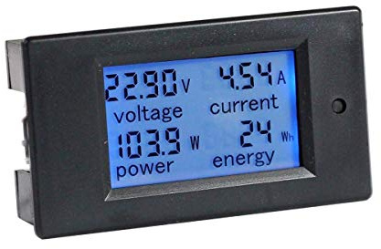 HiLetgo DC 6.5-100V 0-20A LCD Display Digital Ammeter Voltmeter Multimeter Current Voltage Power Energy Battery Monitor Amperage Meter Gauge with Built-in Shunt