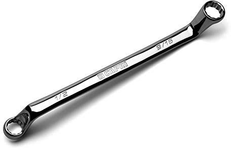 Capri Tools 1/2 x 9/16 in. 75-Degree Deep Offset Double Box End Wrench