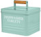 Calindiana Modern Farmhouse Metal Dishwasher Pods Container with Lid for Kitchen Organization and Storage, Kitchen Essentials Decor Accessories, Dishwasher Pods Holder, Mint