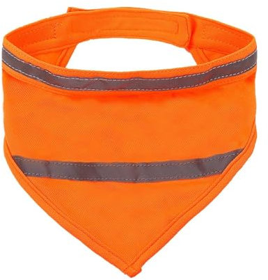 Reflektierendes Hundehalstuch, Dreiecks Hundebandana, Lätzchen Verstellbarer Haustierschal für Nächtliche Spaziergänge Camping Jagd Reisen