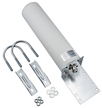 URCIANOW Antenne 10-12dbi 23cm Antenne de Plafond OmnidirectionneL Le 4G LTE Antenne WiFi Extérieure à Distance Féminine 698-960/1710-2700Mhz pour Téléphone Mobile 4G Routeur Modem Gateway Home Phone