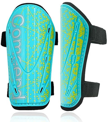 WECDOIT Fußball Schienbeinschoner 1 Paar Schienbeinschoner Mit Verstellbaren Riemen Für Kinder/Jugendliche/Erwachsene/Herren Fußball Schienbeinschoner Für Jungen Und Mädchen (Grün,M)