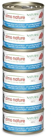 Almo Nature HFC Natural - Nourriture Humide pour Chats - Thon de l'Atlantique - 70g, Lot de 6