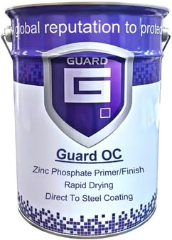 Guard OC - Shipping Container Skip Paint Zinc Phosphate One Coat Paint for Metal - Satin (Dark Green, 5 Liters)