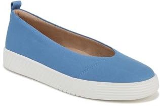 Naturalizer Soul Womens Neela Slip On Flat Linen Blue 8 M