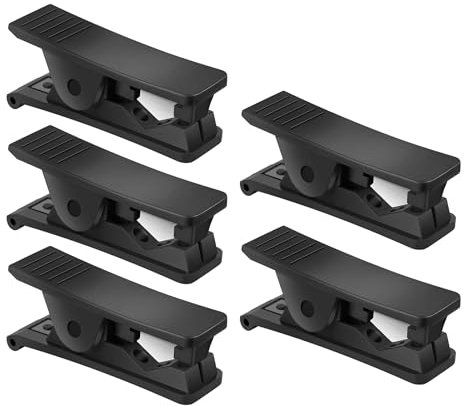 HUAZIZ 5 Stück PVC-Rohrschneider, Nylon Rohrschneider Kunststoff, pneumatischer Schlauchschneider, Rohrschneider Kunststoff Schlauchschneider für bis zu 19 mm OD PU PE Rohr, Schwarz