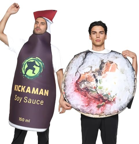 Fantasy Dräkter | Sushi Festdräkter för Roliga Tillställningar,Roligt Par Dräkter Till Jul Familjeträffar Festivaler Karneval