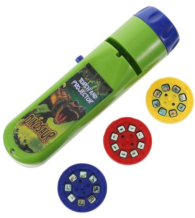 Vaguelly Lampe Torche Projecteur Dinosaure avec Diapositives Interchangeables pour Garçon Fille Garçon Fille Jeux Éducatifs et Amusants