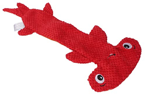Generic Hundpipande Leksak Plysch Interaktiv Tuggleksak för små Medelstora Hundar 16 Cm Bred 51 Cm Lång (Röd)