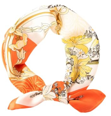 MAIRY Satin Scarf Hijab Lightweight Square Bandanas Sleeping Wraps Neck Head Scarves SF-M74