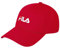 FILA Unisex Brasov 6 Panel with linear Logo-Strap Back Baseballkappe, True Red, OneSize
