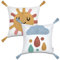 Paco Home 2er Set Kissenbezug 45x45 Kissen Kissenhülle Kopfkissenbezug Kinderzimmer Mädchen Jungen Kids Deko Sonne Wolken Babyzimmer
