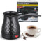 LOMUG Elektrische Türkische Kaffeekanne, 500 ML Espressokocher Induktion, Elektrische Kaffeekanne, Espressokocher Induktion Kaffeekocher mit Handgriff, Türkischer Kaffeekocher für Mocca, Büro, Reisen