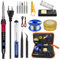 Lötkolben-set, Lötkolben, 80W LCD Einstellbar Temperatur 180-500°C Lötkolben, Lötkolben set elektronik, 5 Lötspitzen, 8g Lötdraht, Lötkolbenständer, Pinzette, Lötset, Entlötpumpe, für Elektrische Arbe