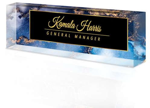 Placa de nombre de escritorio personalizada, placa de nombre de acrílico, placas de nombre personalizadas para obsequios de oficina, escritorio, maestro, obsequios de agradecimiento a empleados