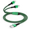 2 in 1 USB C and Lightning Cable, [1.2M] Dual Multi Charging Cable, 2 in 1 iPhone Charger for iPhone14/13/12/11 Pro, Type-C for iPhone 16/15 Pro max, Samsung Galaxy S25/S24/S23/S22/S21 Ultra/A54/A34
