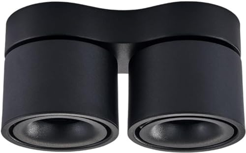 CXYWBD Spotlight del soffitto LED Lampada Parete a Doppia Testa Regolabile Regolare LUCCHIO SPEGNO COB Nessuna Strobe AGGIOLTA ENERGIALE LUCI SPOTTURA di °, PROPRIETTO COLMATO, per Camera