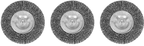 Lot de 3 brosses à joints compatibles avec brosse à joints sans fil AFB 1810 4010 Métal/fil/brosse métallique ronde
