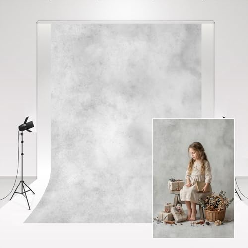 Kate Studio Bakgrunder För Fotografi Rökig Grå 2x2m Lätt Grå Fotografisk Bakgrund Mjuk & Varm Porträtt Nyfödd Baby Photo Booth Rekvisita Retro Abstrakt hopfällbar bakgrund
