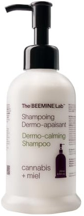 The Beemine Lab - CBD anti-fall dermo-soothing shampoo 200 ml - Cannabidiol, Propolis, Teebaum, Honig und Calendulaöl - 91% natürliche und pflanzliche Inhaltsstoffe.