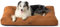 BEDSURE Hundekissen Grosse Hunde waschbar - 111x89cm Hundebett wasserdicht XXL für große, mittelgroße Hunde gepolstert Hundematte Tonbraun in 10cm Höhe