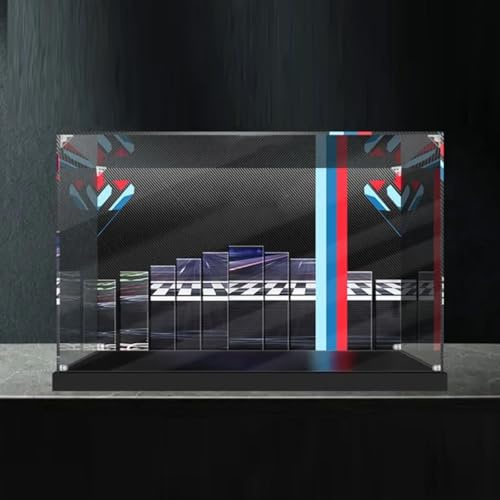 Vetrina vetrina antipolvere per Lego 42130, vetrina acrilica compatibile con Lego 42130 Technic BMW M 1000 RR moto (non includere il kit modello)(Inkjet)
