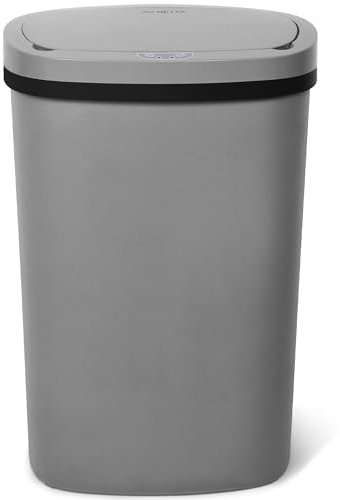 NETTA 50L Sensor Bin for Kitchen - Large Touch-Free Automatic Motion Sensor Waste Rubbish Bin, Dustbin, Trash Can 50 Litre - Grey