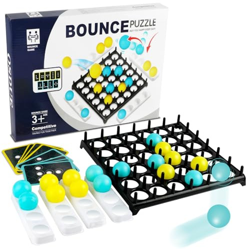 OSDUE Jeu de Rebond, Bounce Ball Spiel, Jouets de Balle Rebondissantes pour 2 à 4 Joueurs, Jeux Interactifs pour Enfants et Adultes Enfants Fête d'anniversaire Interactive, Jouets Éducatifs