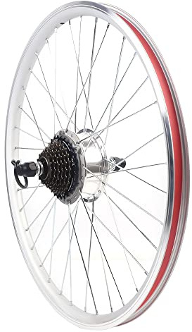 Queeucaer Kit di conversione per bicicletta elettrica da 28 pollici, motore a mozzo LCD, per bicicletta elettrica, 36 V, 250 W, per ruota posteriore da 28 pollici, AZN7WDZH8-DKTD